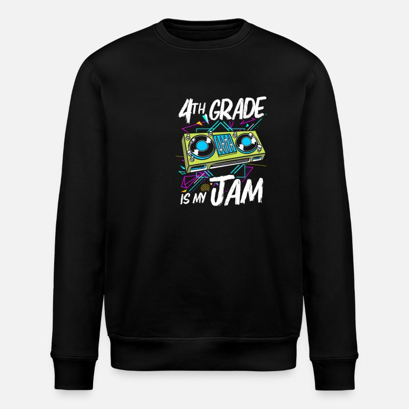 4th Grade - Stanley/Stella ROLLER Unisex Organic Sweatshirt - black