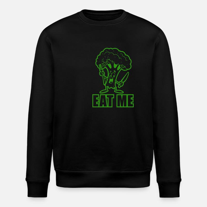 Brocoli - Mange-moi - Légumes, végétalien - Sweat bio ROLLER Stanley/Stella Unisexe - noir