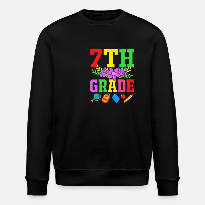 7. Klasse - Stanley/Stella Unisex Bio-Sweatshirt ROLLER - Schwarz