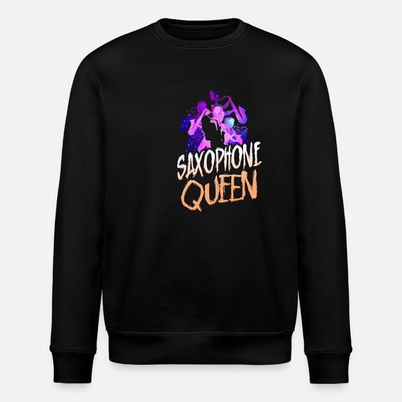 Saxophone Saxophone Queen - Stanley/Stella ROLLER Unisex Organic Sweatshirt - black