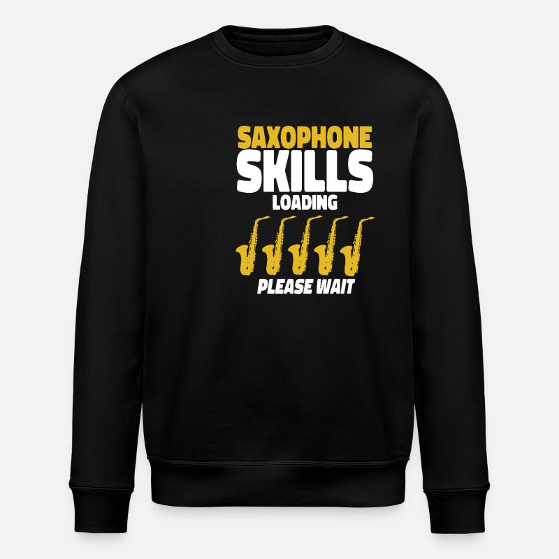 Saxophone Saxophone Skills Loading - Stanley/Stella ROLLER Unisex Organic Sweatshirt - black