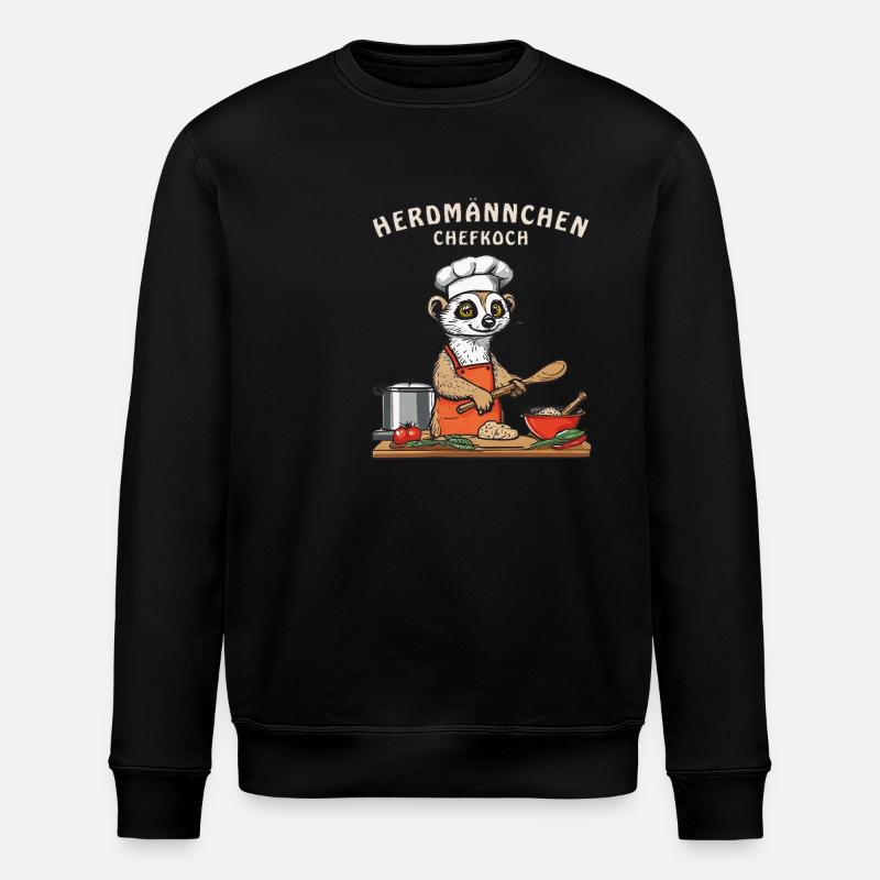 HERDMAN CHEF - Sweat bio ROLLER Stanley/Stella Unisexe - noir