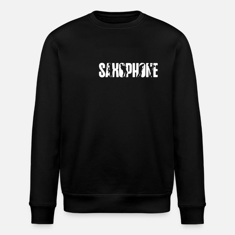 Saxophone Saxophone - Stanley/Stella Unisex Bio-Sweatshirt ROLLER - Schwarz