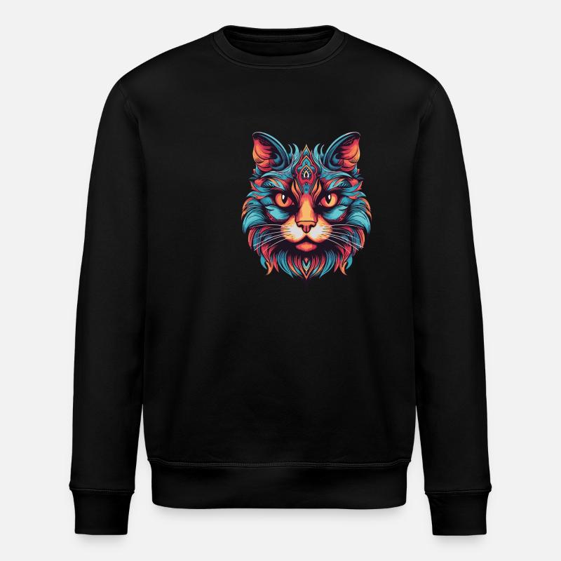 Portrait de chat - Sweat bio ROLLER Stanley/Stella Unisexe - noir