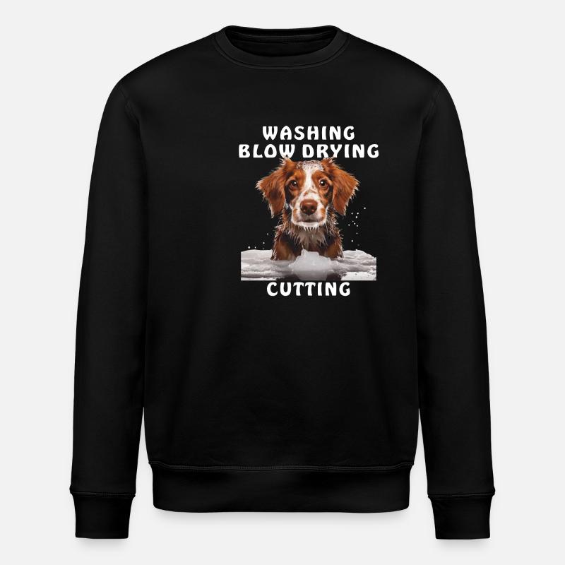 CHIENS LAVAGE BRUSHING COUPE - Sweat bio ROLLER Stanley/Stella Unisexe - noir