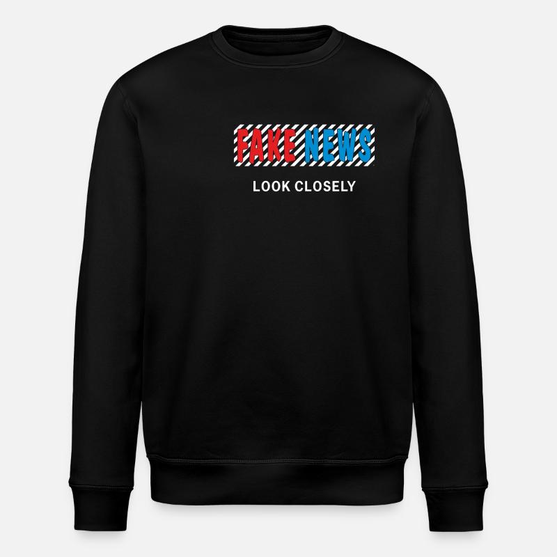 FAUSSES NOUVELLES - Sweat bio ROLLER Stanley/Stella Unisexe - noir