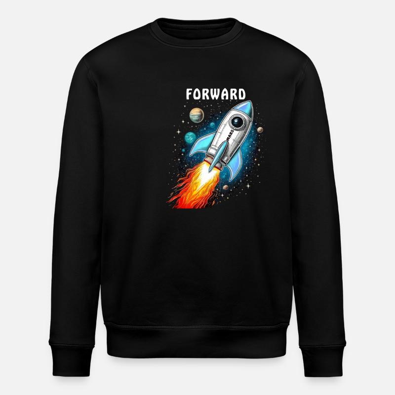 RAKETE MARS FORWARD - Stanley/Stella Unisex Bio-Sweatshirt ROLLER - Schwarz
