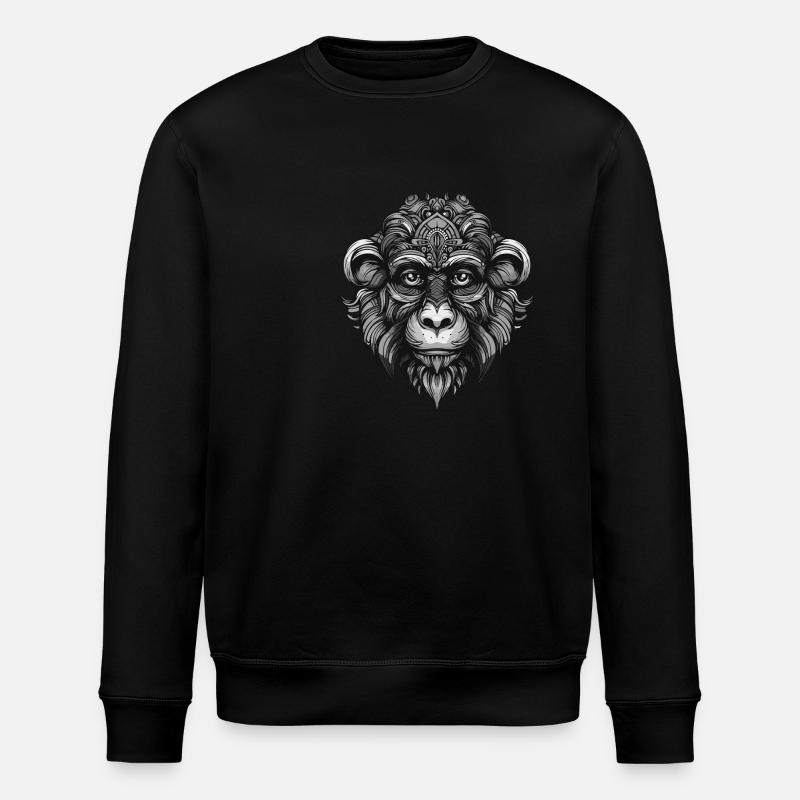 Portrait de singe - Sweat bio ROLLER Stanley/Stella Unisexe - noir