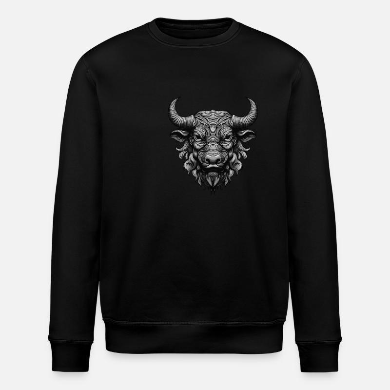 Taureau Portrait Taureau - Sweat bio ROLLER Stanley/Stella Unisexe - noir
