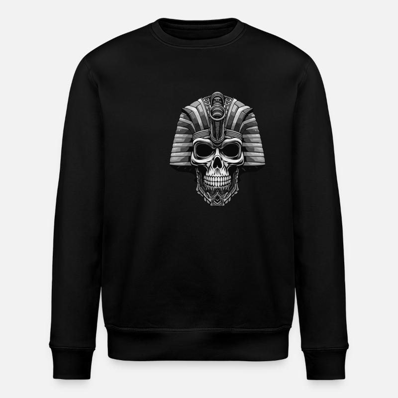 Pharaoh Skull - Stanley/Stella ROLLER Unisex Organic Sweatshirt - black