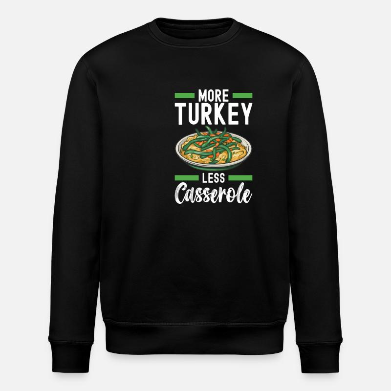 Green Bean Casserole - Stanley/Stella ROLLER Unisex Organic Sweatshirt - black