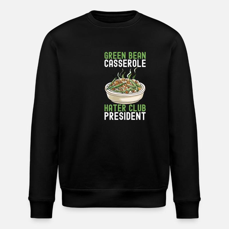 Green Bean Casserole - Stanley/Stella ROLLER Unisex Organic Sweatshirt - black