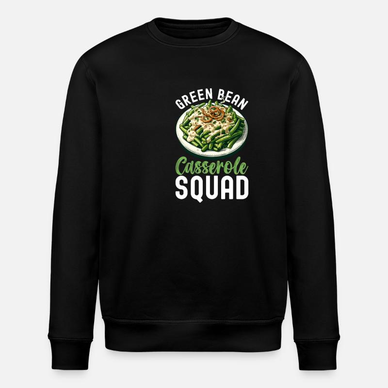 Green Bean Casserole - Stanley/Stella ROLLER Unisex Organic Sweatshirt - black
