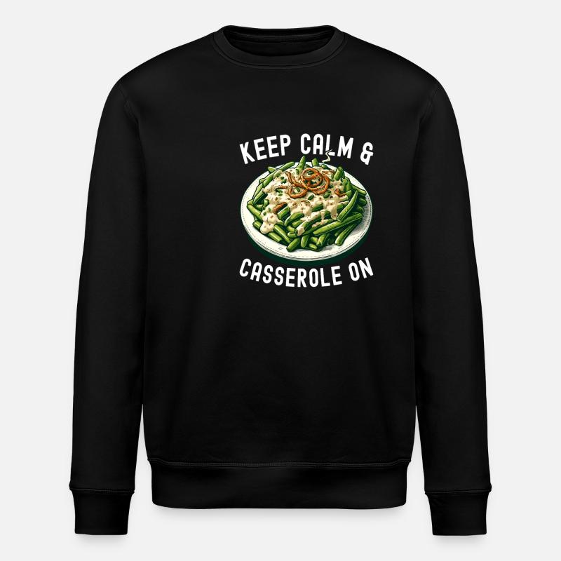 Casserole de haricots verts - Sweat bio ROLLER Stanley/Stella Unisexe - noir