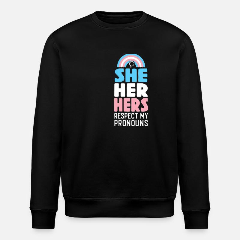 Transgender Trans LGBT Pride - Stanley/Stella Unisex Bio-Sweatshirt ROLLER - Schwarz