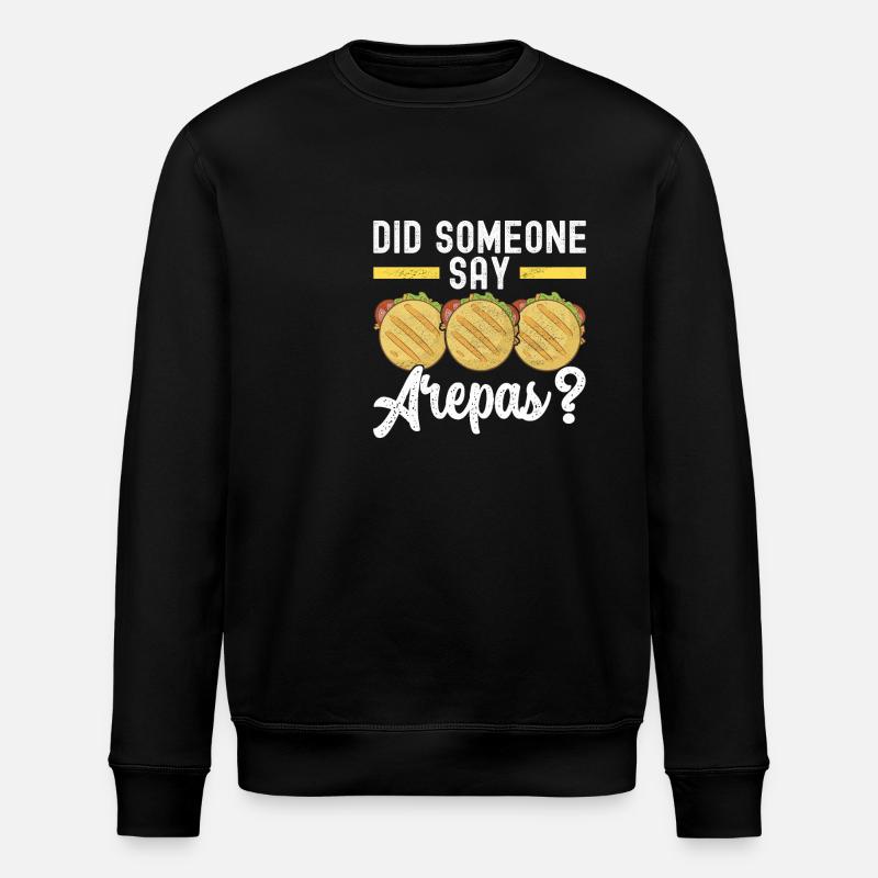 Venezolanische Arepas - Stanley/Stella Unisex Bio-Sweatshirt ROLLER - Schwarz