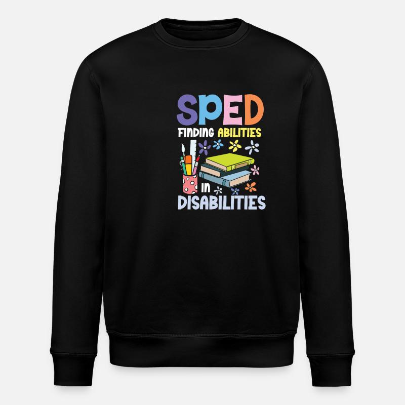 Special Education: Abilities in Disabilities - Stanley/Stella ROLLER Unisex Organic Sweatshirt - black