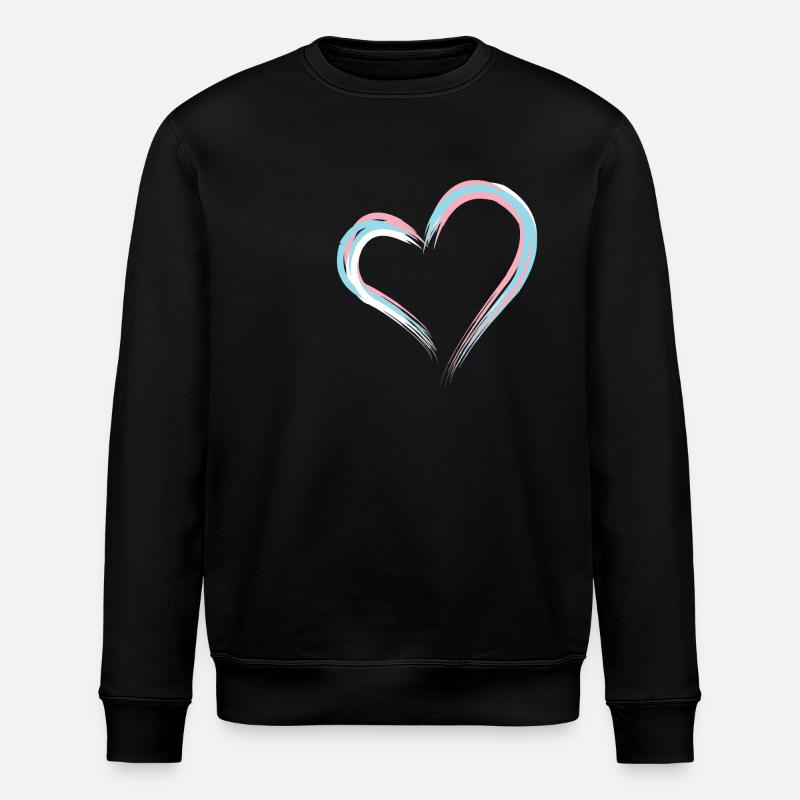 Transgender Trans LGBT Pride - Stanley/Stella ROLLER Unisex Organic Sweatshirt - black