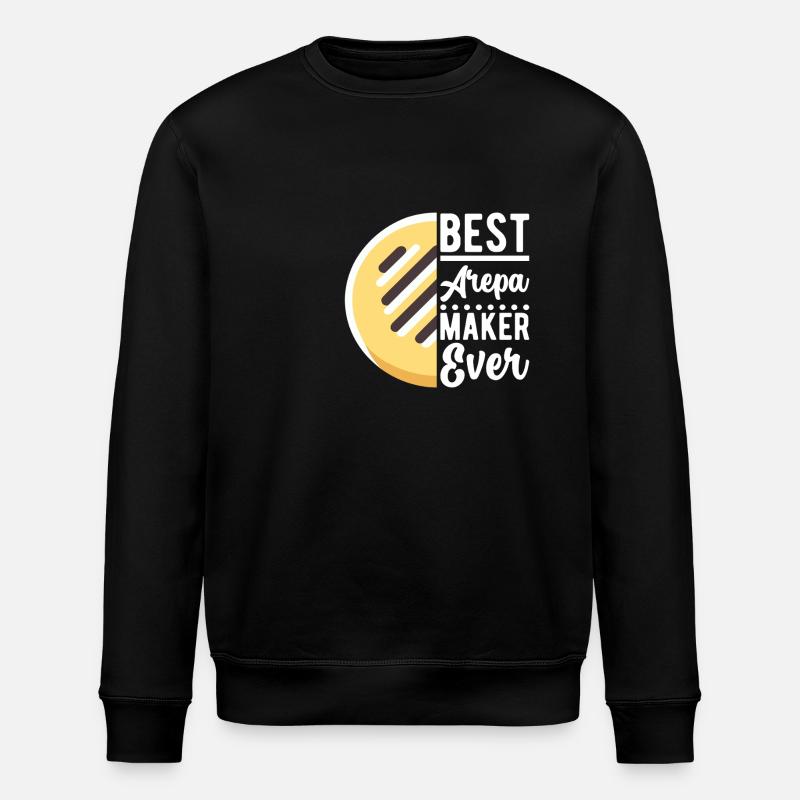 Venezolanische Arepas - Stanley/Stella Unisex Bio-Sweatshirt ROLLER - Schwarz