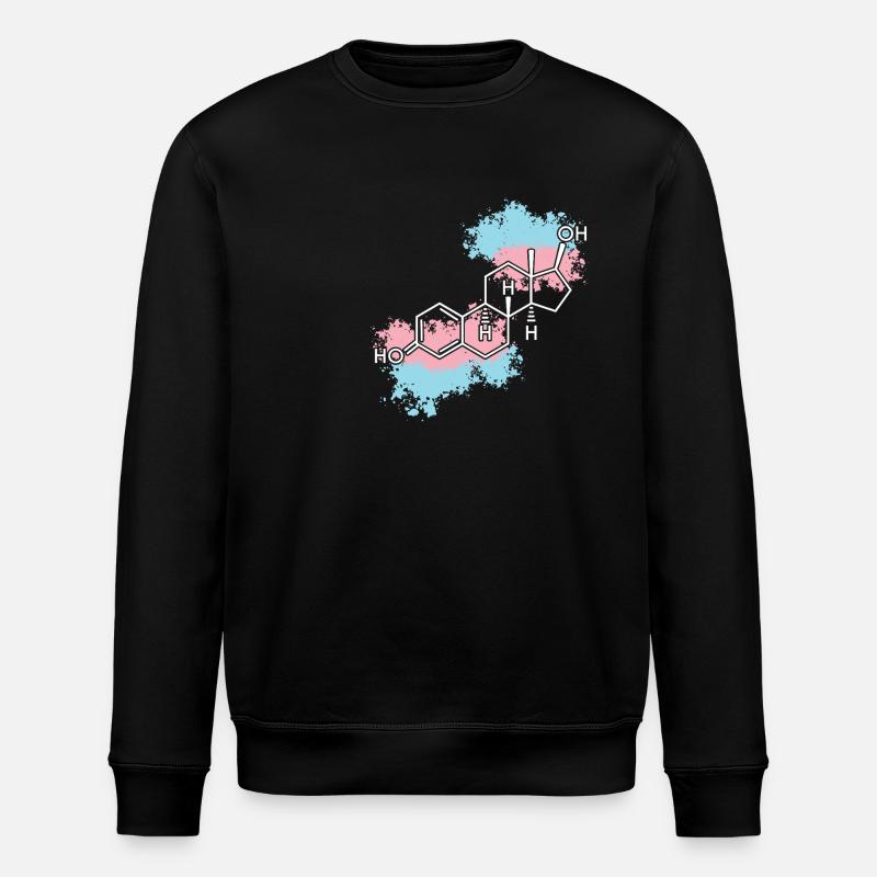 Transgender Trans LGBT Pride - Stanley/Stella ROLLER Unisex Organic Sweatshirt - black