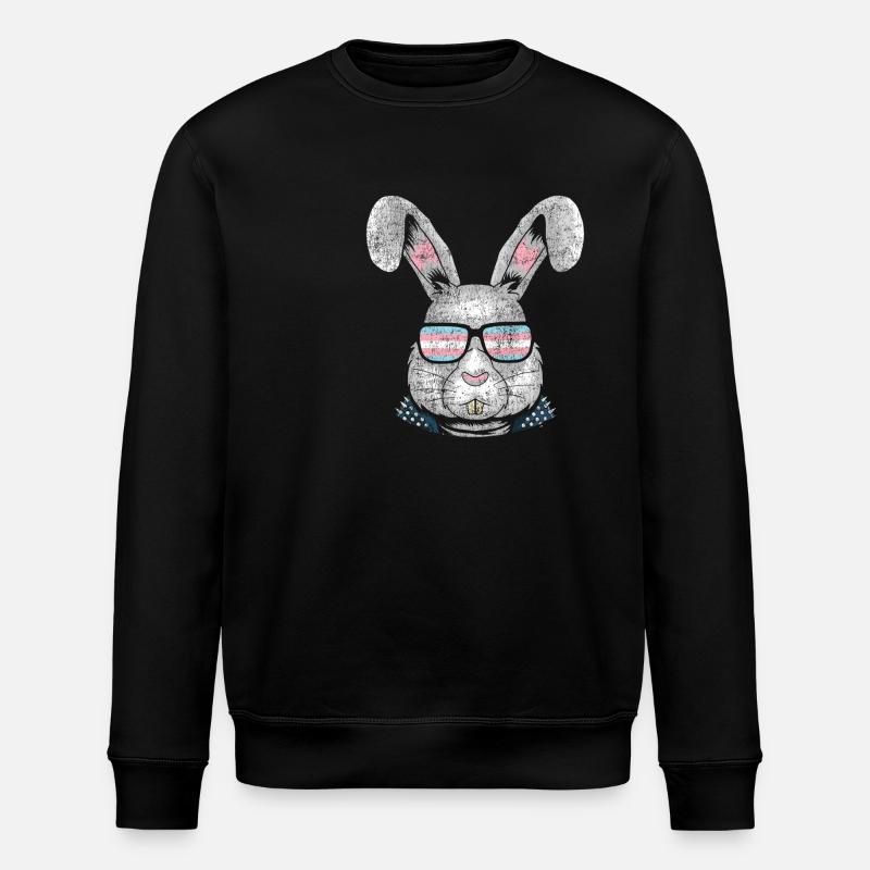 Transgender Trans LGBT Pride - Stanley/Stella ROLLER Unisex Organic Sweatshirt - black