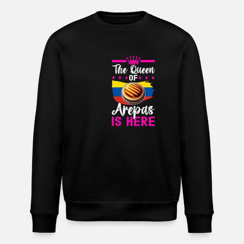 Venezolanische Arepas - Stanley/Stella Unisex Bio-Sweatshirt ROLLER - Schwarz