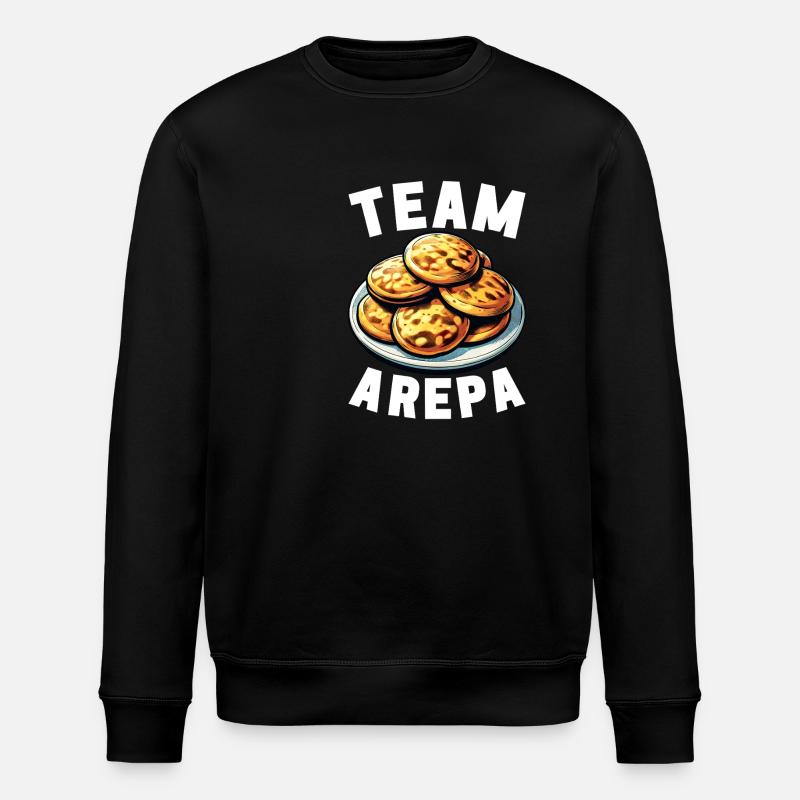 Venezolanische Arepas - Stanley/Stella Unisex Bio-Sweatshirt ROLLER - Schwarz