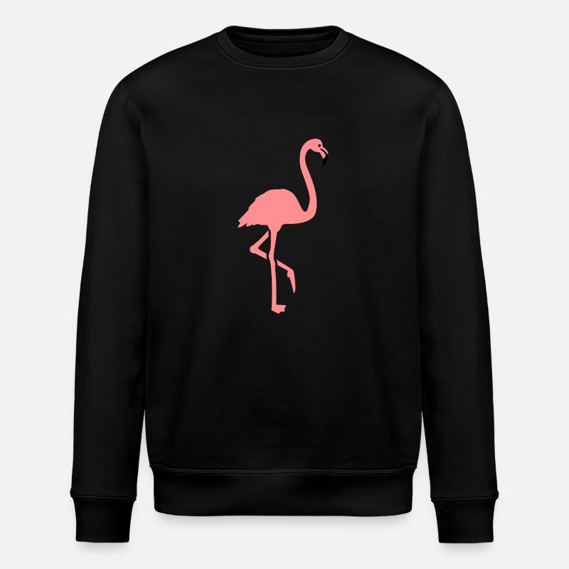 Flamingo - Stanley/Stella ROLLER Unisex Organic Sweatshirt - black
