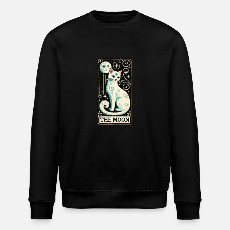 Das Mond-Tarot - Stanley/Stella Unisex Bio-Sweatshirt ROLLER - Schwarz