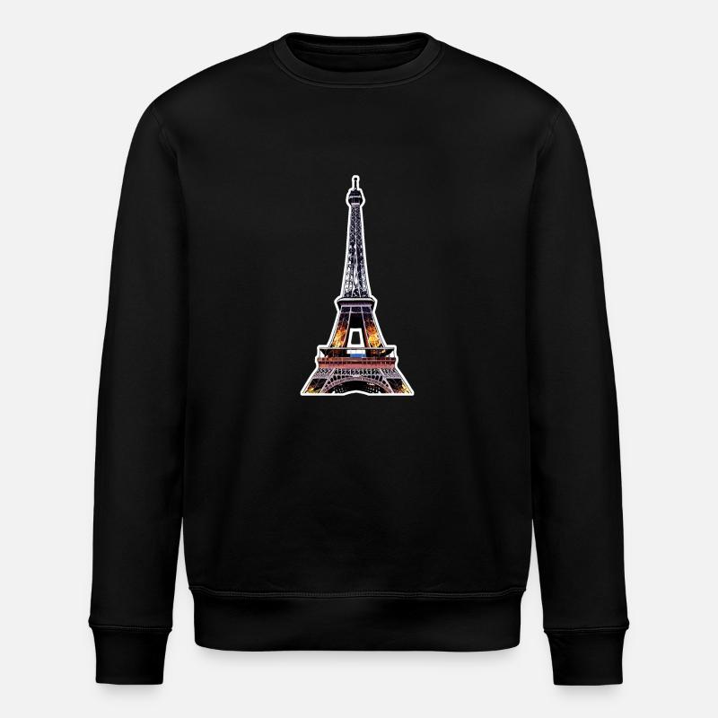 Eiffel tower #19 - Stanley/Stella ROLLER Unisex Organic Sweatshirt - black