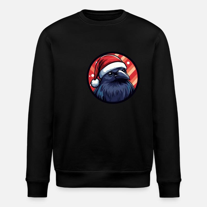 Animal de Noël Raven Crow - Sweat bio ROLLER Stanley/Stella Unisexe - noir