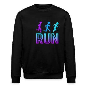 Marathon Marathonläufer - Stanley/Stella Unisex Bio-Sweatshirt ROLLER - Schwarz - Vorne - Nik (191cm)