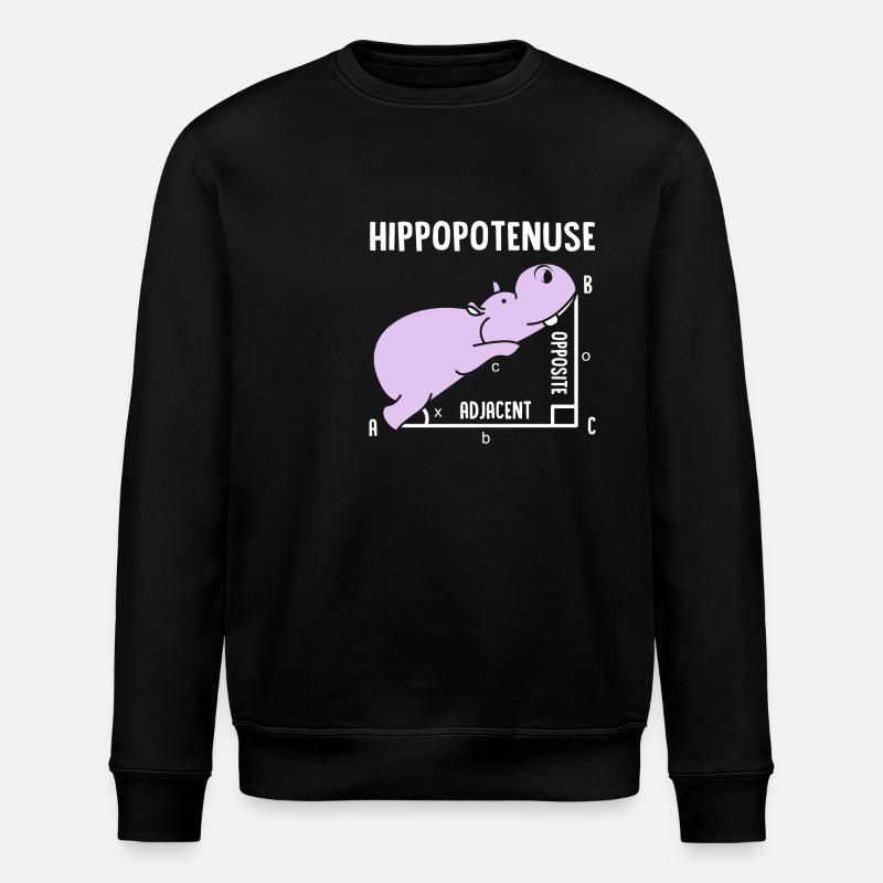 Nilpferd - Stanley/Stella Unisex Bio-Sweatshirt ROLLER - Schwarz