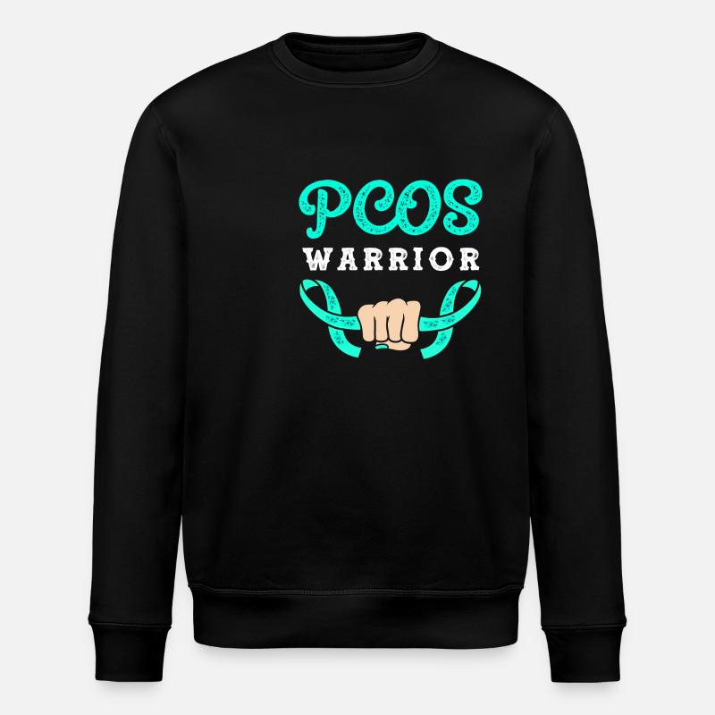 Pcos-Bewusstsein - Stanley/Stella Unisex Bio-Sweatshirt ROLLER - Schwarz