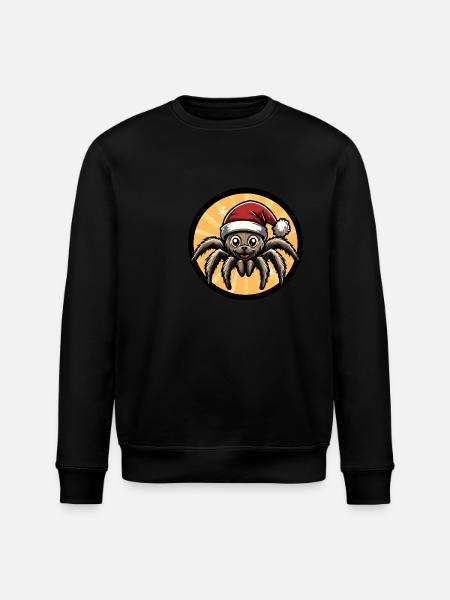 Tarantula Christmas Animal - Stanley/Stella ROLLER Unisex Organic Sweatshirt - black