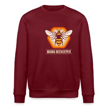 Apiculteur - Sweat bio ROLLER Stanley/Stella Unisexe - bordeaux - Devant - Nik (191cm)