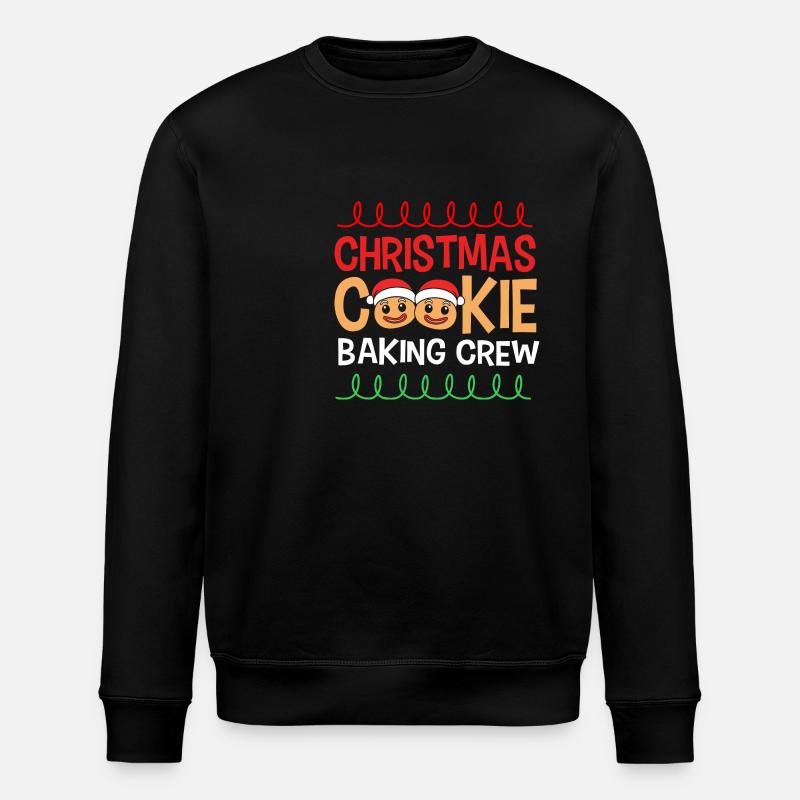 Lebkuchenmann Lebkuchenherz Lebkuchen Naschen - Stanley/Stella Unisex Bio-Sweatshirt ROLLER - Schwarz