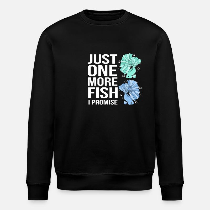 Aquariophile d’aquarium - Sweat bio ROLLER Stanley/Stella Unisexe - noir