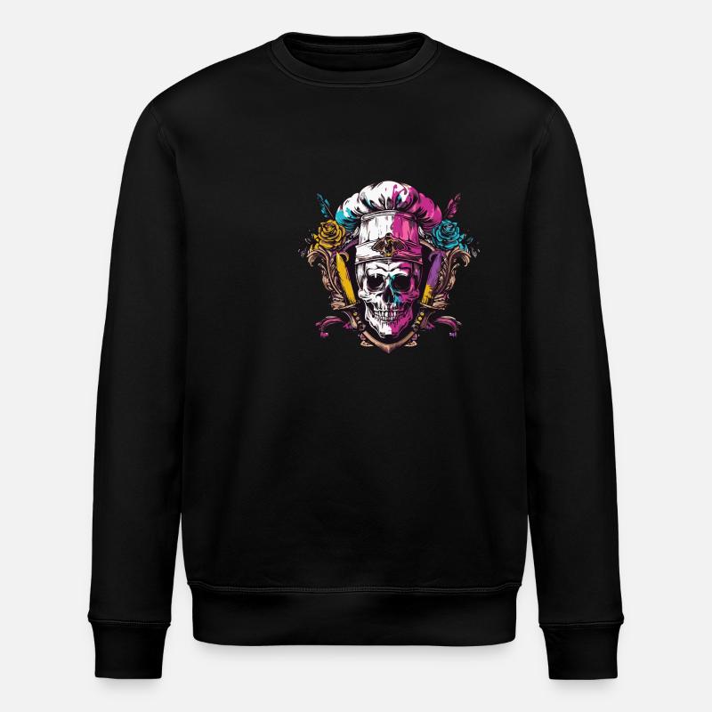 Koch crâne squelette chef crête - Sweat bio ROLLER Stanley/Stella Unisexe - noir