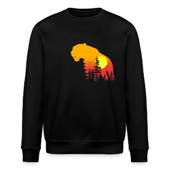 Säbelzahntiger - Stanley/Stella Unisex Bio-Sweatshirt ROLLER - Schwarz - Vorne - Nik (191cm)