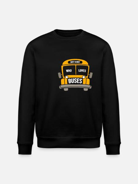 School Bus Driver School Bus - Stanley/Stella ROLLER Unisex Organic Sweatshirt - black