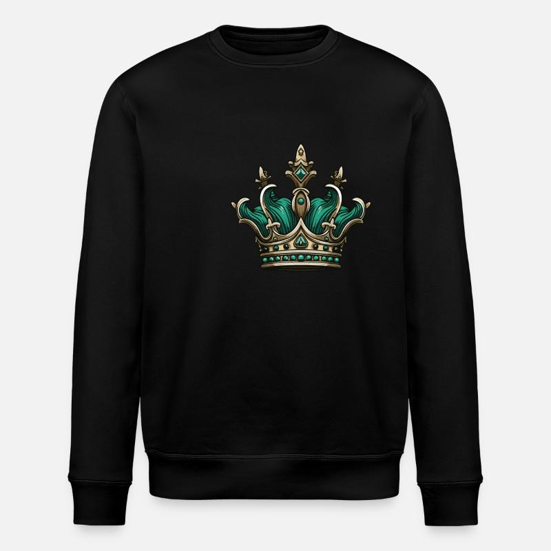 Couronne royale en couronne - Sweat bio ROLLER Stanley/Stella Unisexe - noir