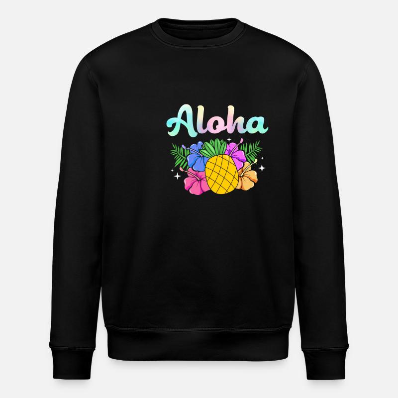 Maui Hawaii Hawaiian - Stanley/Stella ROLLER Unisex Organic Sweatshirt - black