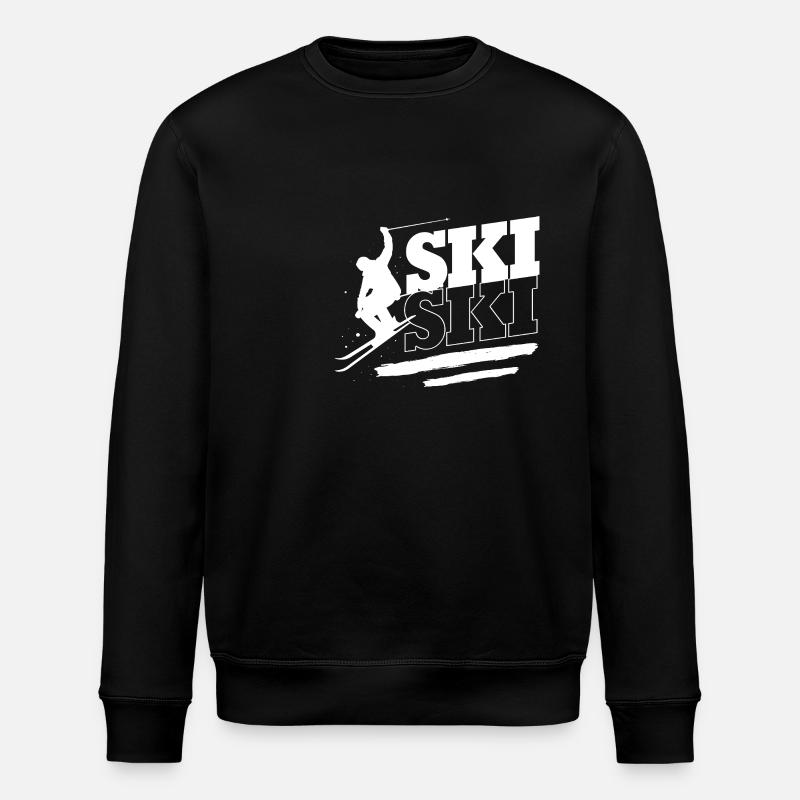 Séjour ski ski - Sweat bio ROLLER Stanley/Stella Unisexe - noir