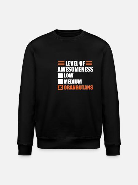 Orang Utan - Stanley/Stella ROLLER Unisex Organic Sweatshirt - black