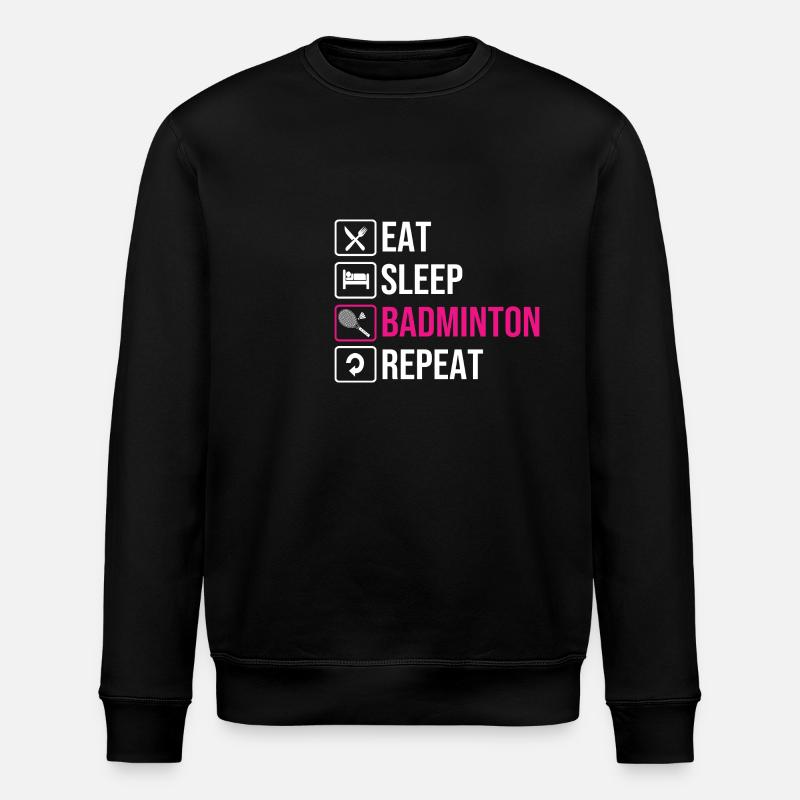 Badminton - Stanley/Stella ROLLER Unisex Organic Sweatshirt - black