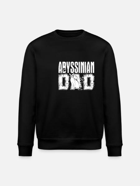 Abyssinian Abyssinian Cat Dad - Stanley/Stella ROLLER Unisex Organic Sweatshirt - black