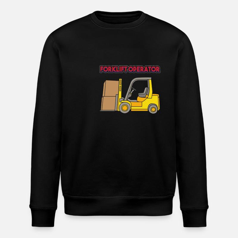 Forklift driver - Stanley/Stella ROLLER Unisex Organic Sweatshirt - black