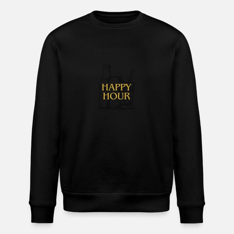 Goldene Glückliche Stunde - Stanley/Stella Unisex Bio-Sweatshirt ROLLER - Schwarz