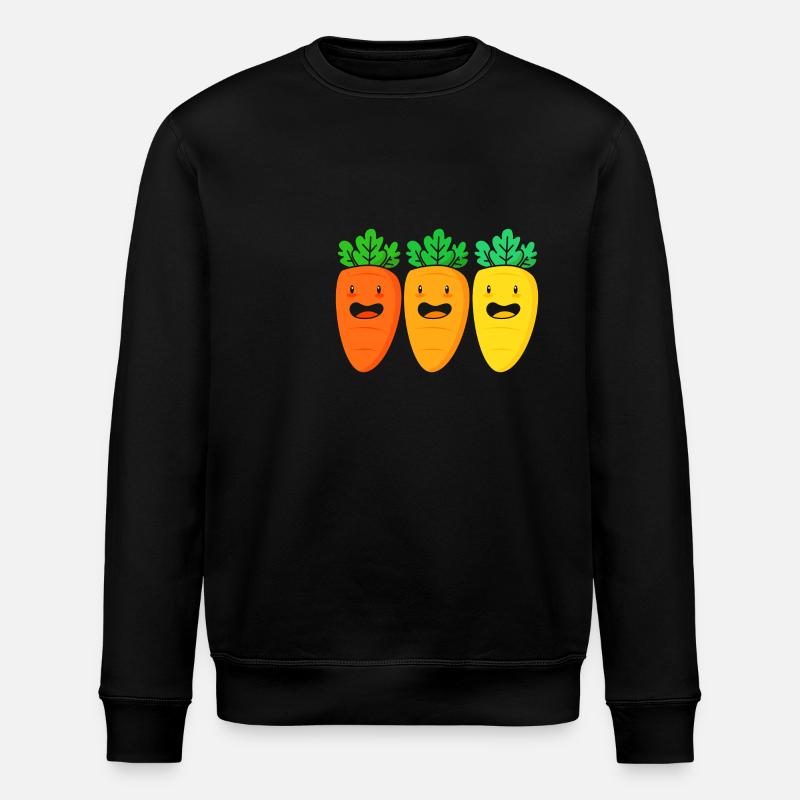 Carottes Légumes - Sweat bio ROLLER Stanley/Stella Unisexe - noir